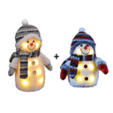 2er Deko Schneemann Set Weihnachtsdeko Figur – Galeriebild 3, Artikelnummer 13014