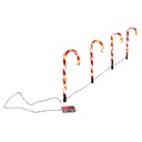 4er Set LED Zuckerstangen Gartenstecker Weihnachtsdeko – Galeriebild 5, Artikelnummer 8092