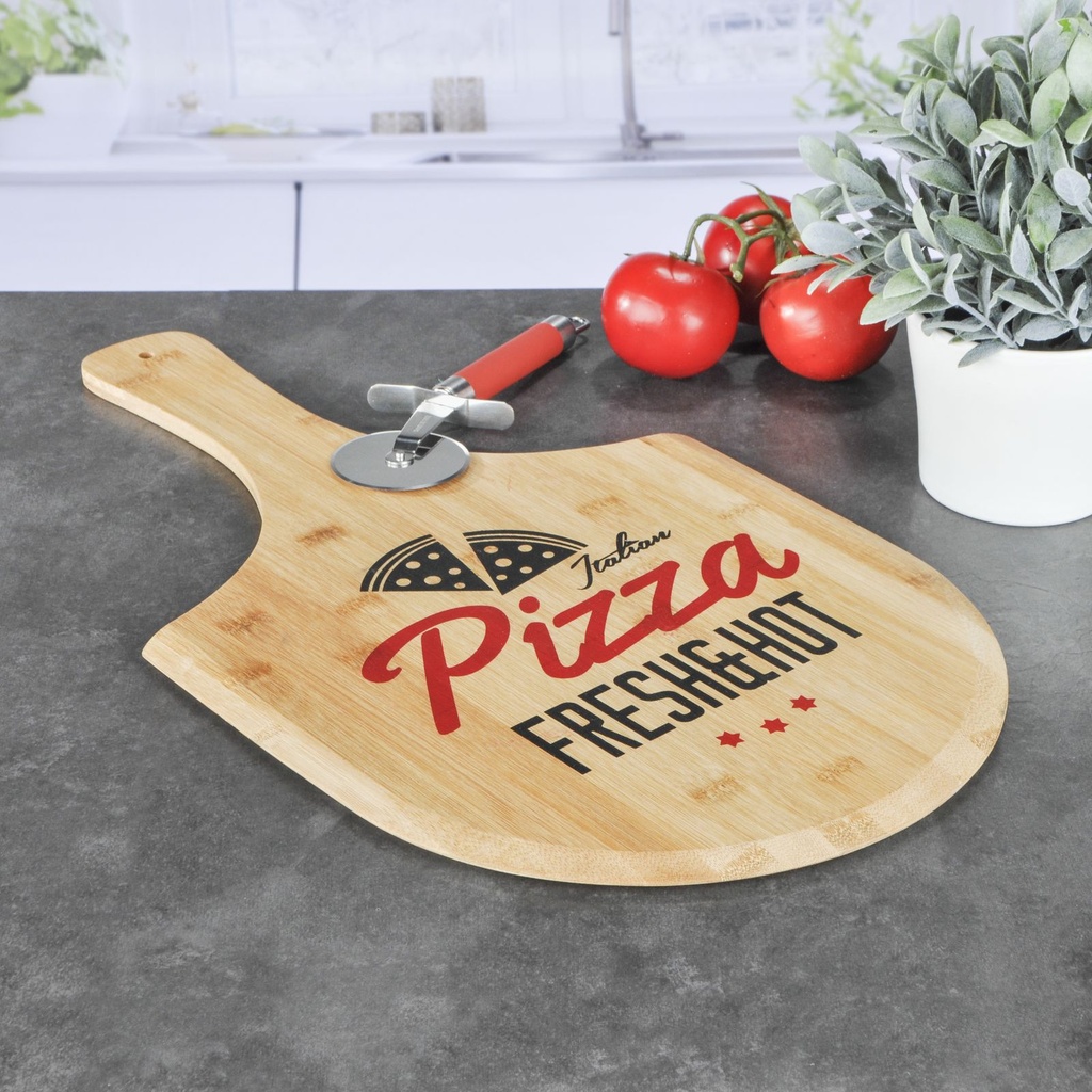Pizzabrett aus Bambus