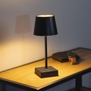 LED Tischlampe schwarz mit Touch Schalter Akku USB warmweiß 3 Modi – Galeriebild 1, Artikelnummer 18295