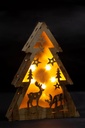Hölzerner Weihnachtsbaum LED Weihnachtsdeko Weihnachtsbeleuchtung – Galeriebild 3, Artikelnummer 13019