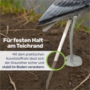 Fischreiher-Attrappe: Wetterfeste Dekofigur und Reiherschreck, 75 cm – Galeriebild 6, Artikelnummer 17514