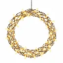 Metall Kranz mit 40 LEDs ca. Ø 30 cm – Galeriebild 1, Artikelnummer 18521