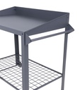 Mobiler Pflanztisch DIANA aus Stahl, rollbar und robust für den Garten – Galeriebild 4, Artikelnummer 17436