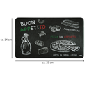 Frühstücksbrettchen Melamin mit Gummifüßen Motiv Ristorante 23x14 cm – Galeriebild 5, Artikelnummer 18237