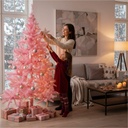 Künstlicher Weihnachtsbaum 180 cm pink mit Metallständer 600 Zweigen – Galeriebild 2, Artikelnummer 7274