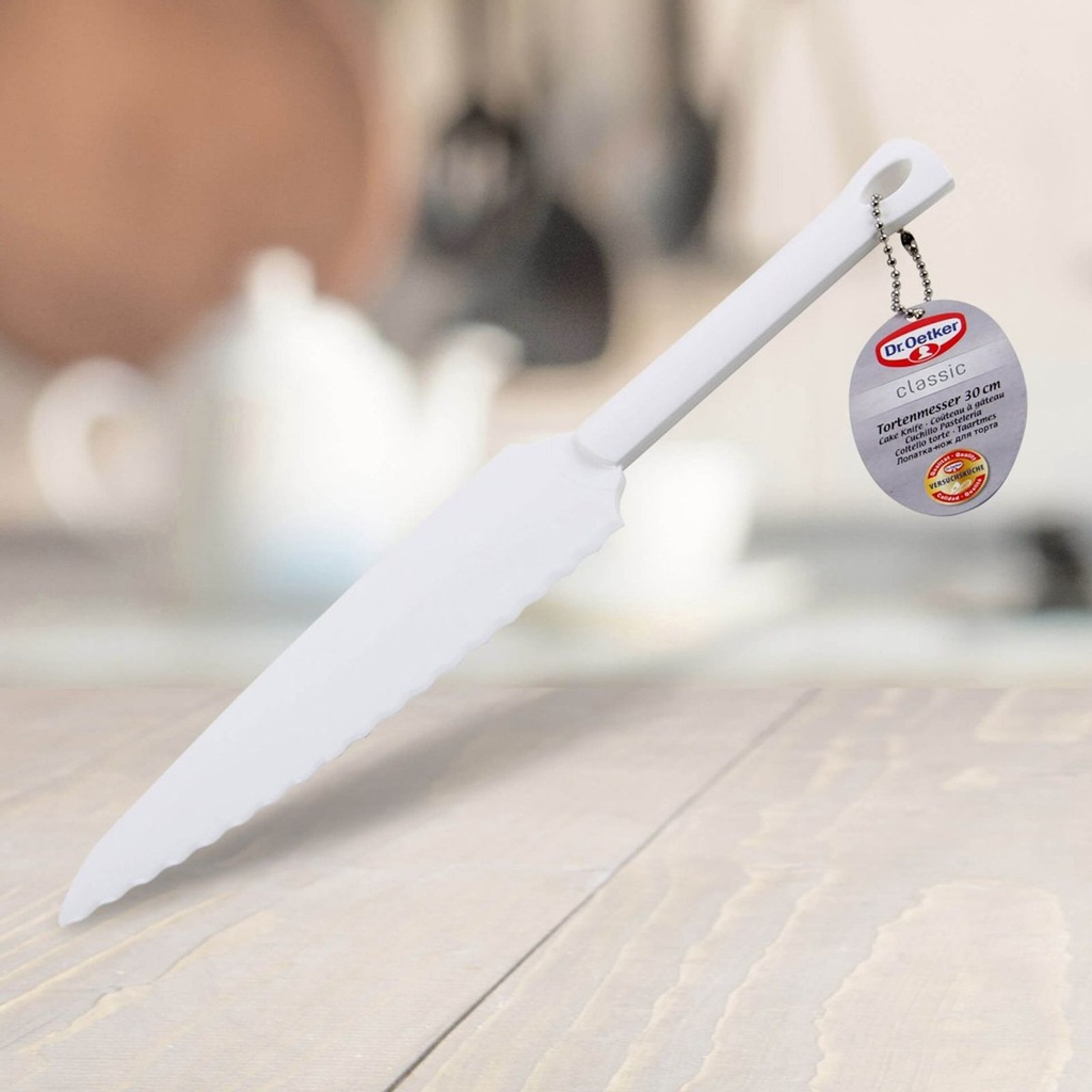 Dr. Oetker Tortenmesser Kuchenmesser mit Tortenheber aus Kunststoff – Galeriebild 4, Artikelnummer 17255