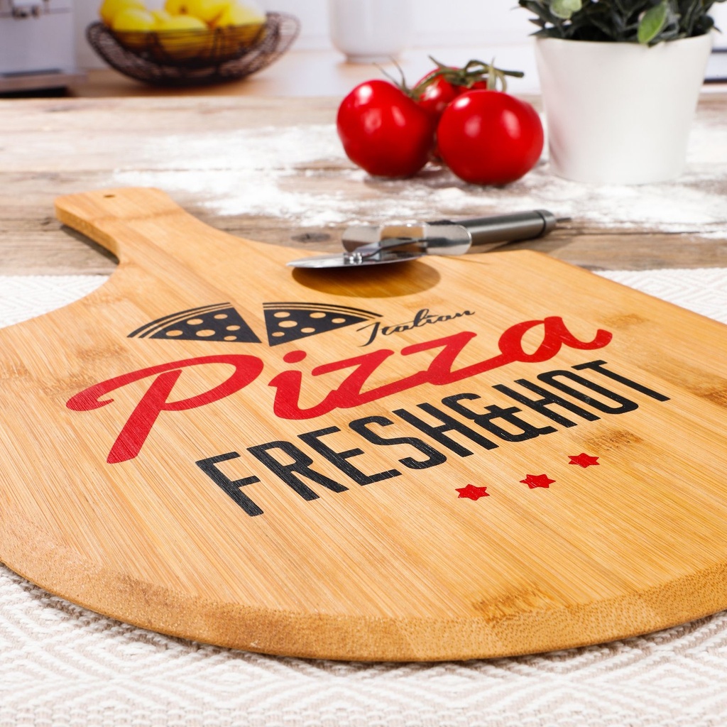 Pizzabrett aus Bambus – Galeriebild 7, Artikelnummer 8720