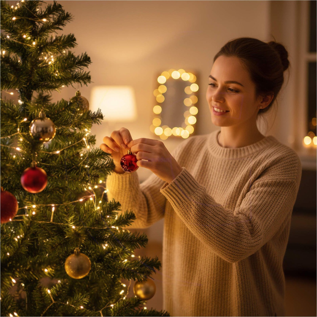 Künstlicher Weihnachtsbaum 210 cm grün mit Metallständer 1000 Zweigen – Galeriebild 2, Artikelnummer 8123