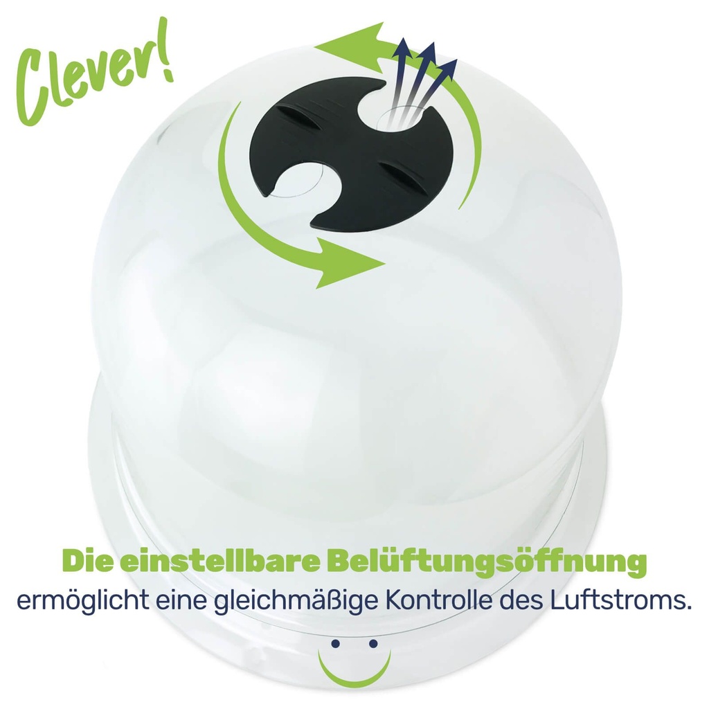 Minigewächshaus 3er Glockenförmig Schutz für Jungpflanzen Kunststoff – Galeriebild 3, Artikelnummer 17234