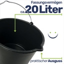 Baueimer 20L Betoneimer Ausguss – Galeriebild 4, Artikelnummer 17063