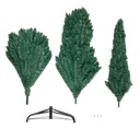 Schmaler künstlicher Weihnachtsbaum 180 cm mit Metallständer grün – Galeriebild 4, Artikelnummer 18286
