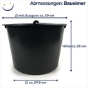Baueimer 20L Betoneimer Ausguss – Galeriebild 6, Artikelnummer 17063