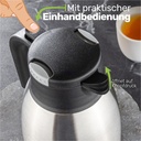 Edelstahl Isolierkanne 2 Liter mit Einhandbedienung – Galeriebild 1, Artikelnummer 17760