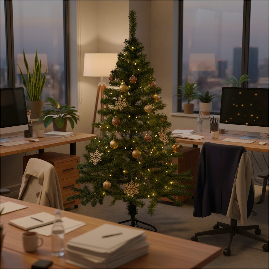 Künstlicher Weihnachtsbaum 150 cm Grün 440 Zweigen mit Metallständer – Galeriebild 3, Artikelnummer 2549