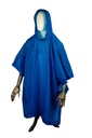 Regenponcho Unisex mit Kapuze blau Regencape Regenjacke Universalgröße – Galeriebild 3, Artikelnummer 1043