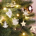 Holz-Aufhänger-Set Weihnachtsbaum Schmuck 48 Figuren