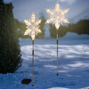 2er Set LED Gartenstecker Stern ca. 23,5 x 66 cm, Artikelnummer 18515