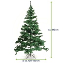Künstlicher Weihnachtsbaum 210 cm grün mit Metallständer 1000 Zweigen – Galeriebild 7, Artikelnummer 8123