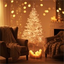 Weißer Weihnachtsbaum 150 cm künstlicher Tannenbaum 400 Spitzen – Galeriebild 3, Artikelnummer 3303