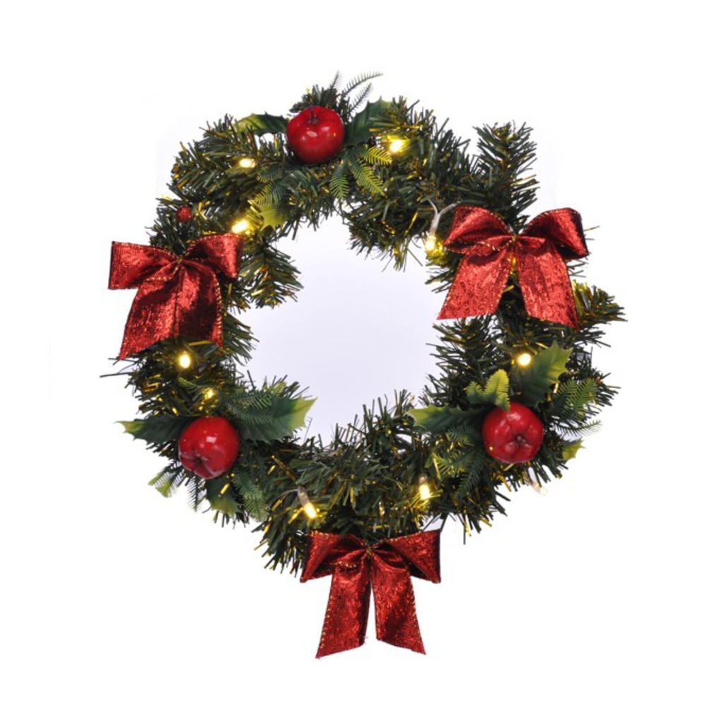 Beleuchteter Türkranz Lichterkranz Weihnachtsdekoration & Deko – Galeriebild 2, Artikelnummer 13012