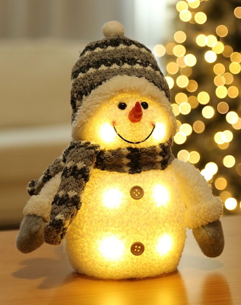 LED Deko Schneemann Weihnachtsdekoration Höhe ca. 26 cm – Galeriebild 2, Artikelnummer 16039