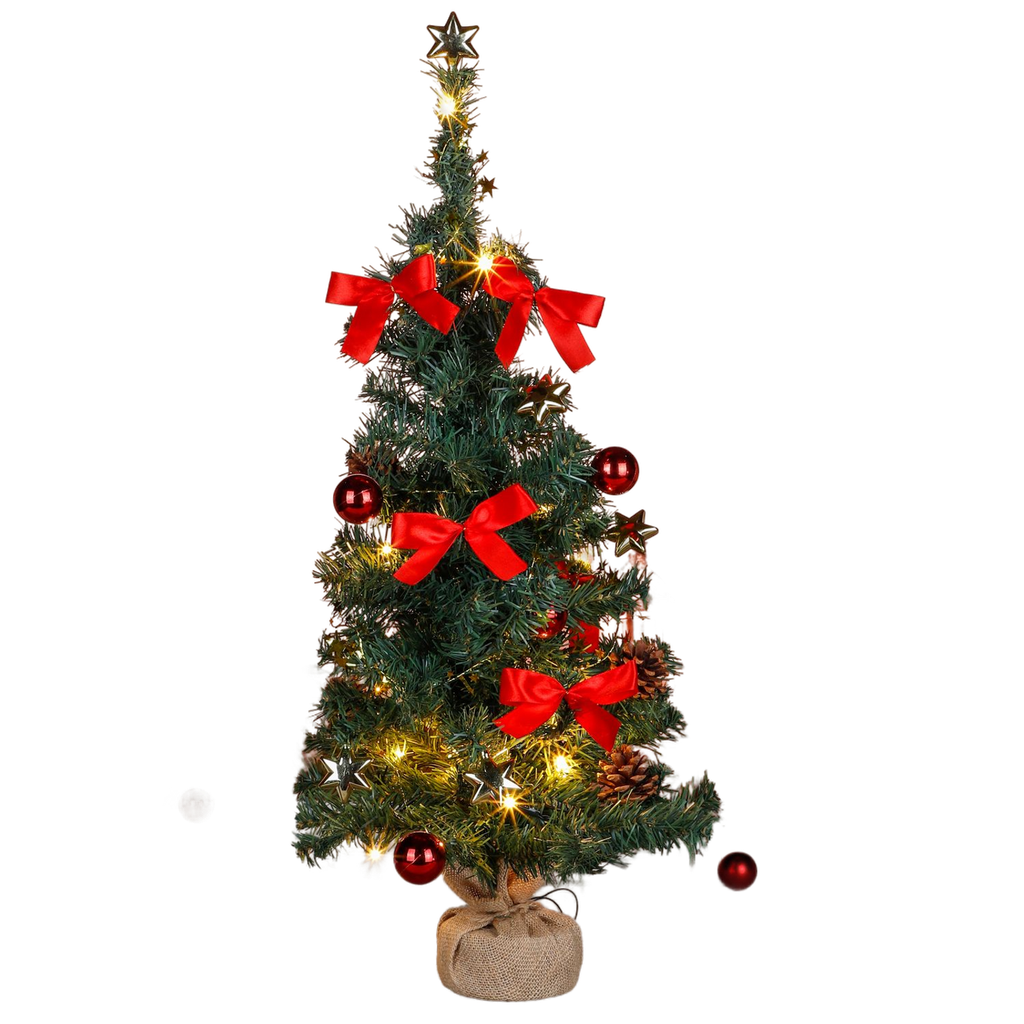 Christbaum dekoriert Weihnachtsbaum Tannenbaum künstlich grün 75cm – Galeriebild 3, Artikelnummer 7998