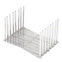 Ausziehbarer Topfdeckelhalter aus Edelstahl 9,5–80cm – Galeriebild 1, Artikelnummer 18111