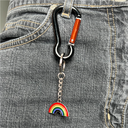 Pride 8er Set Metall-Schlüsselanhänger verschiedene Designs Regenbogen – Galeriebild 2, Artikelnummer 18038