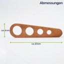 Spaghettimaß aus Kirschholz Spaghetti Portionierer mit 4 Löchern – Galeriebild 7, Artikelnummer 1800