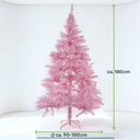 Künstlicher Weihnachtsbaum 180 cm pink mit Metallständer 600 Zweigen – Galeriebild 8, Artikelnummer 7274