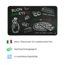 Frühstücksbrettchen Melamin mit Gummifüßen Motiv Ristorante 23x14 cm – Galeriebild 3, Artikelnummer 18237