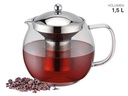 Glaskanne mit Teesieb 1500ml – Galeriebild 1, Artikelnummer 15436