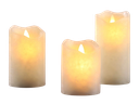 3er Set Flammenlose LED Kerzen ohne echte Flamme mit Timerfunktion – Galeriebild 2, Artikelnummer 15388