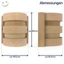 Sauna Lampenschirm Holzblendschirm L200xB195xH165mm – Galeriebild 6, Artikelnummer 1511