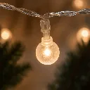 10 LED Lichterkette Weihnachten Beleuchtung Kette mit Perlen Warmweiß – Galeriebild 1, Artikelnummer 8511