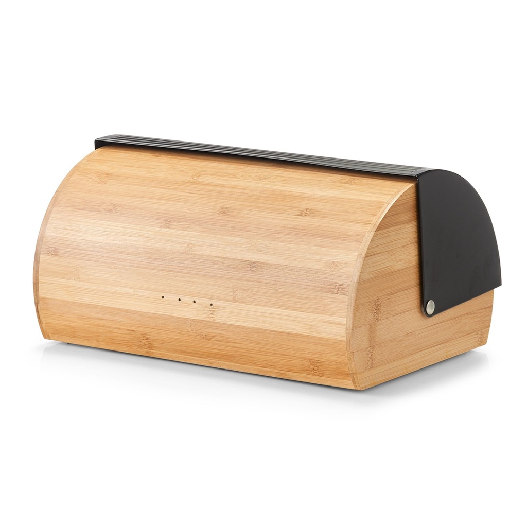 Zeller Brotkasten Brotbox Aufbewahrungsbox Bambus Edelstahl Holz – Galeriebild 3, Artikelnummer 17095
