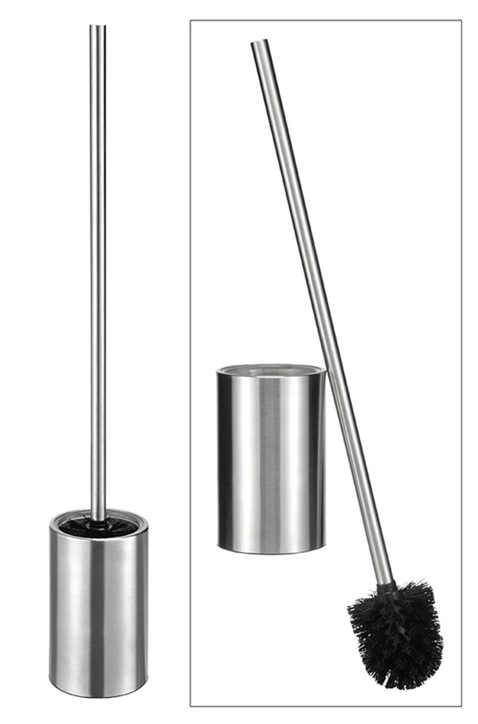 Edelstahl WC-Garnitur & Bürstenhalter – Galeriebild 1, Artikelnummer 8790