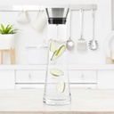 Wasserkaraffe Karaffe Wasserflasche Saftkrug Glaskaraffe Glaskanne 1L – Galeriebild 2, Artikelnummer 8833