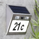 LED Solar Hausnummer Nummer mit Bewegungsmelder Bewegungssensor – Galeriebild 2, Artikelnummer 9531