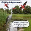 Fischreiher-Attrappe: Wetterfeste Dekofigur und Reiherschreck, 75 cm – Galeriebild 5, Artikelnummer 17514