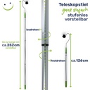 Dachrinnenreiniger mit Teleskopstiel Gesamtlänge von 252 cm – Galeriebild 7, Artikelnummer 17232