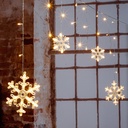 60 LED Schneeflocken Lichterkette