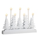 Beleuchtete Weihnachts Silhouette Metall Tannenbaum mit 7 LED Sternen – Galeriebild 2, Artikelnummer 18282