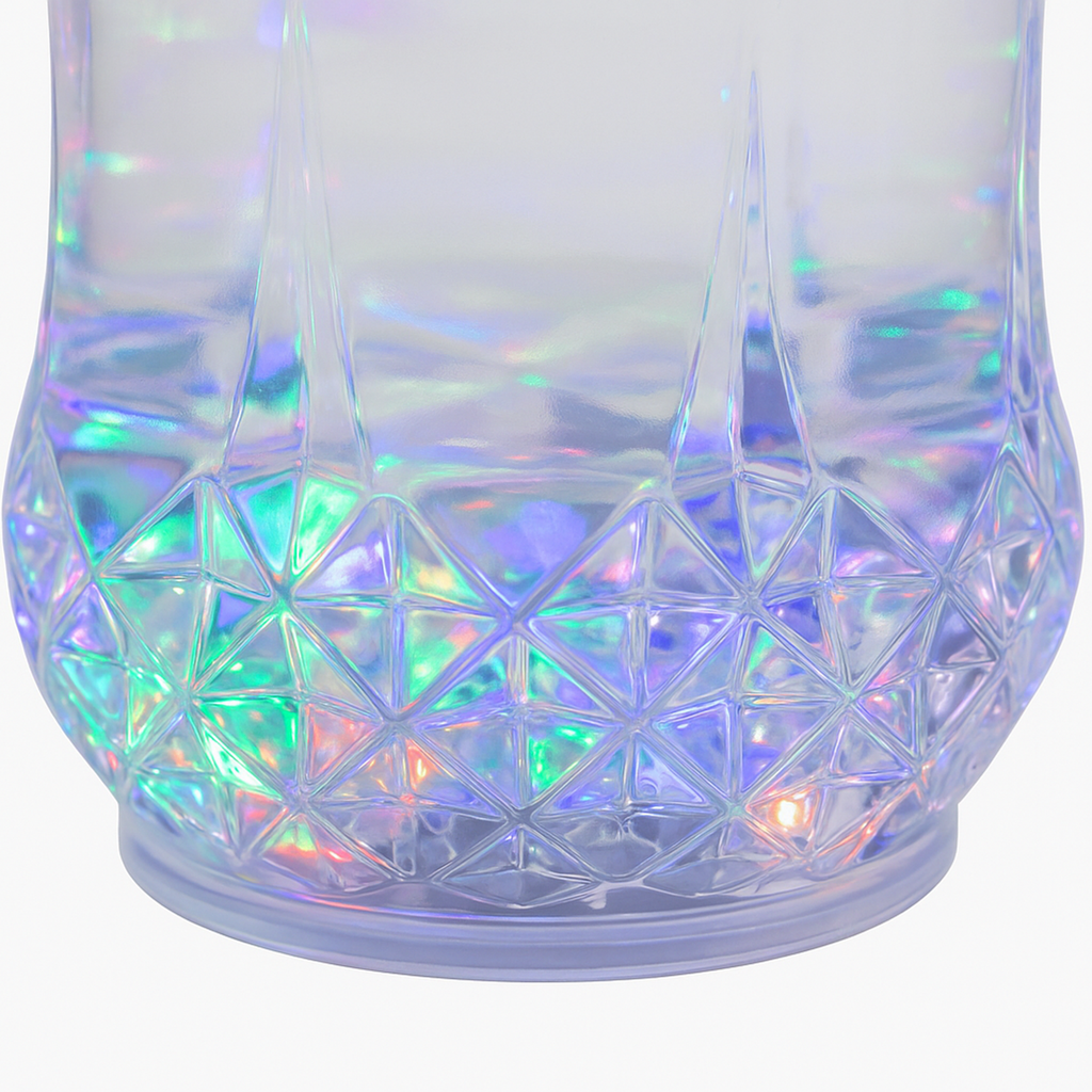 2er Set bunte LED Trinkgläser mit Farbwechsellicht 210ml Kunststoff – Galeriebild 9, Artikelnummer 18310