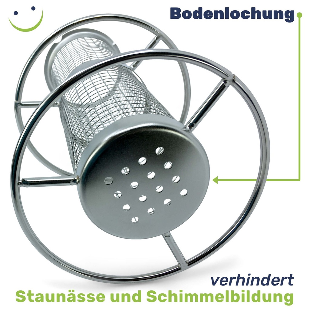 Edelstahl Vogelfutterstation Futterspender 2er Set – Galeriebild 7, Artikelnummer 15519