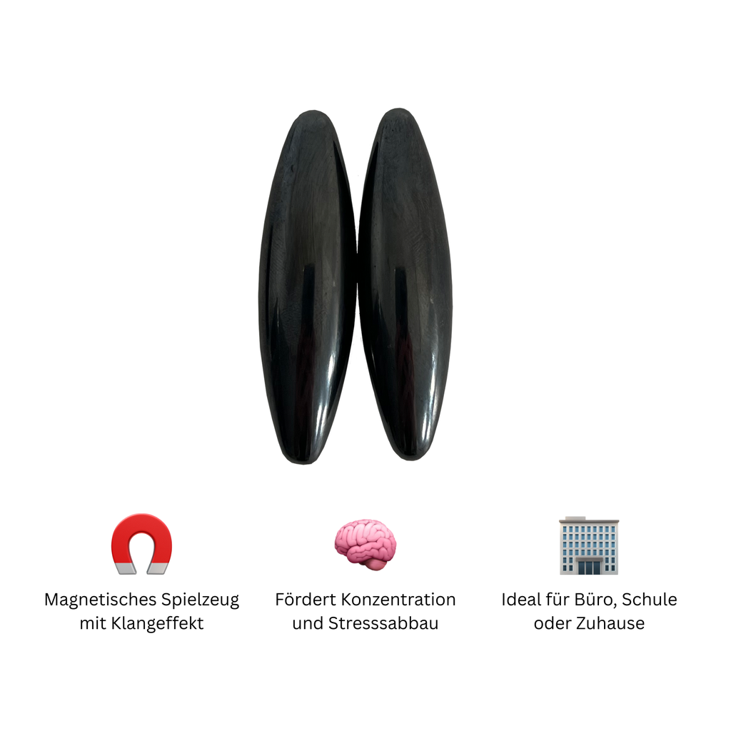 Magnetsteine 2er Set dunkelgrau mit Klangeffekt 6 cm – Galeriebild 5, Artikelnummer 18303