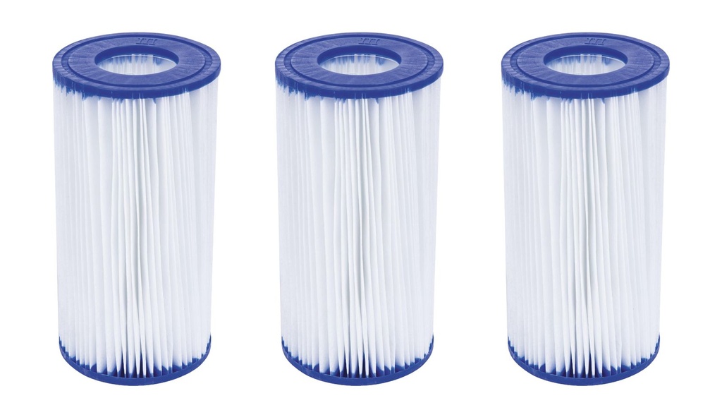 3er Set Bestway Filterkartusche Gr. III Pumpenfilter