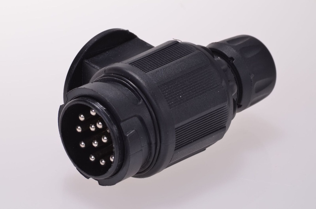 Anhängerstecker Stecker Adapter Auto PKW Beleuchtung 13-polig – Galeriebild 1, Artikelnummer 9753