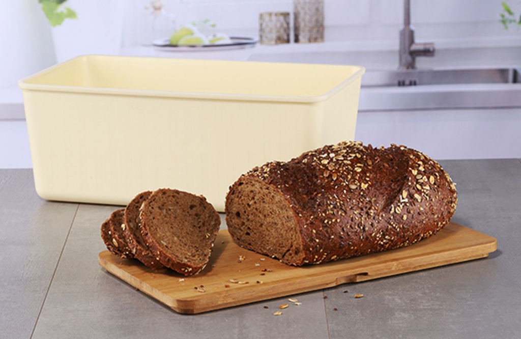 Brotkasten mit Deckel & Schneidebrett Holz – Galeriebild 1, Artikelnummer 9672